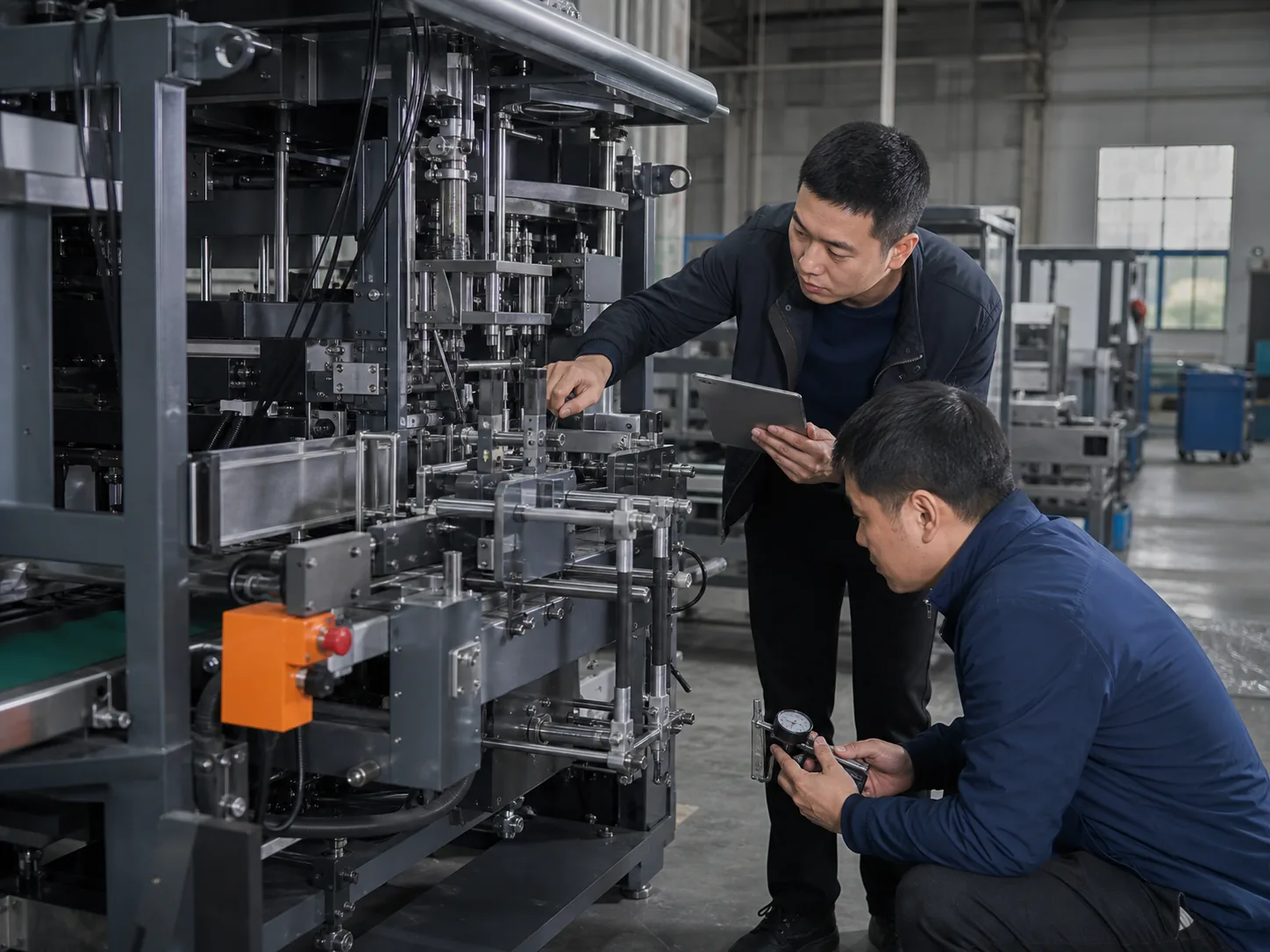 Industrial machine inspection