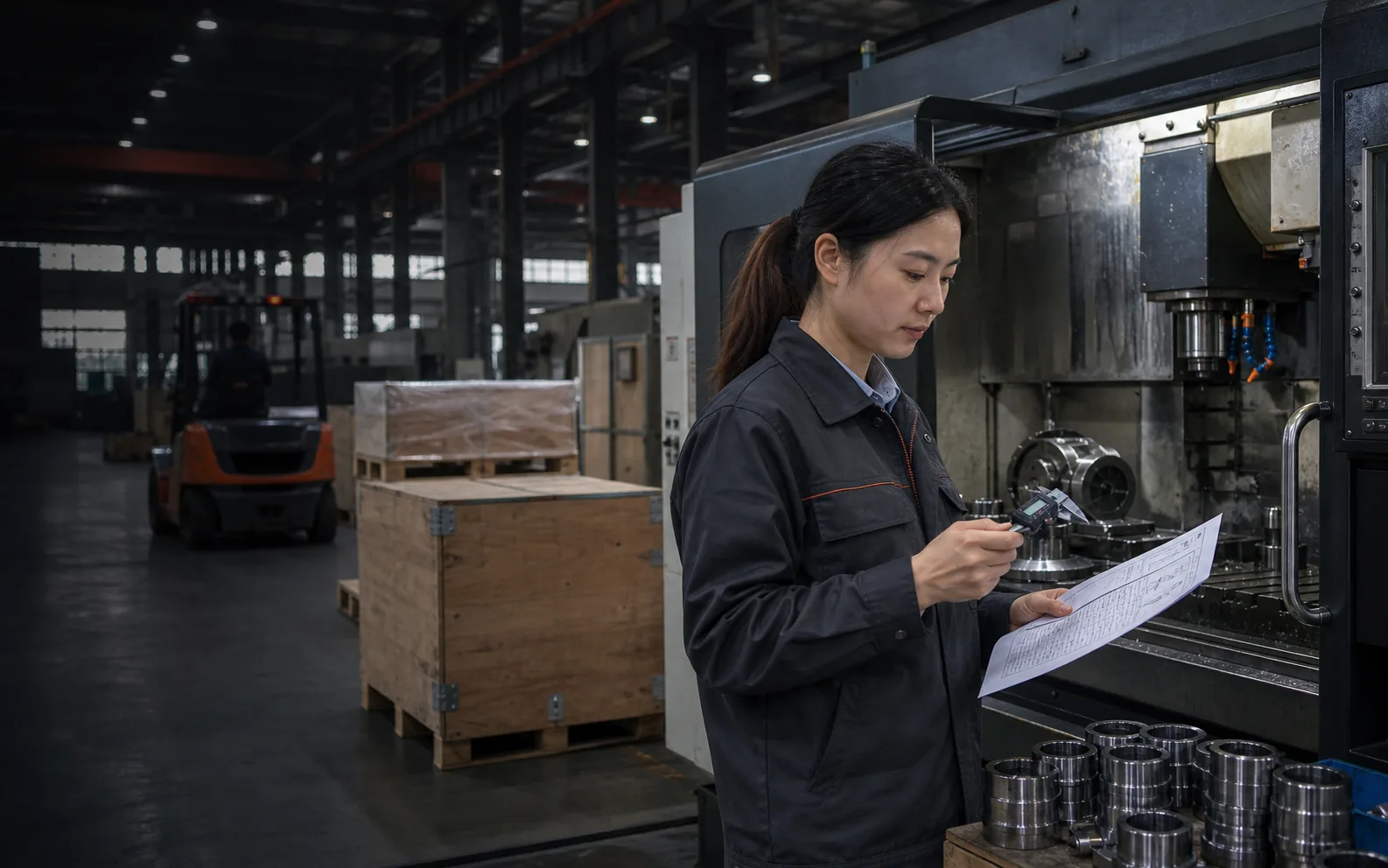 Industrial machinery quality inspection